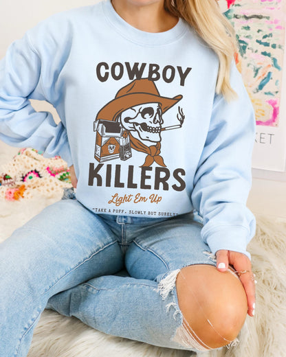 Cowboy Killers Shirt, Cowboy Sweatshirt, Western Graphic Tee, Country Music Shirt, Western Cowgirl Shirt, Cowboy Skeleton Shirt, Rodeo Shirt