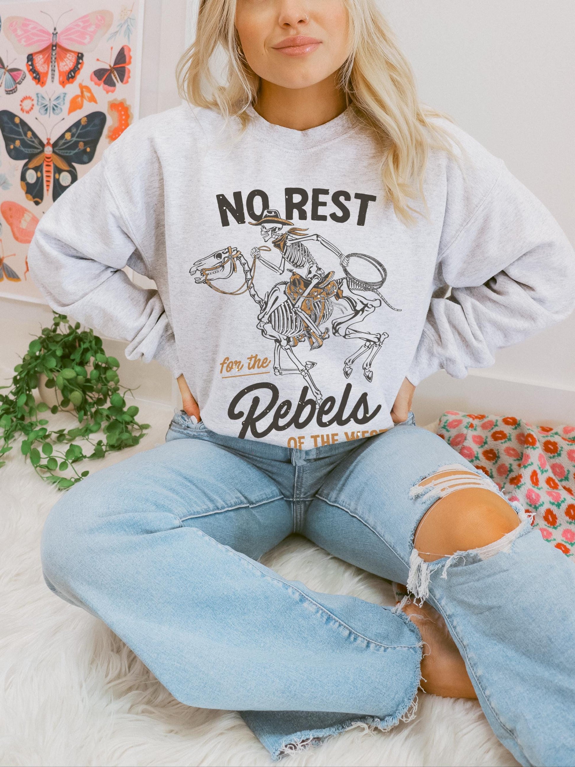 Western Rebels Shirt, Cowgirl Rodeo Shirt, Wild West Babe, Cowboy Sweatshirt, Cute Cowgirl Sweatshirt, Country Girl Shirt, Western Crewnecks