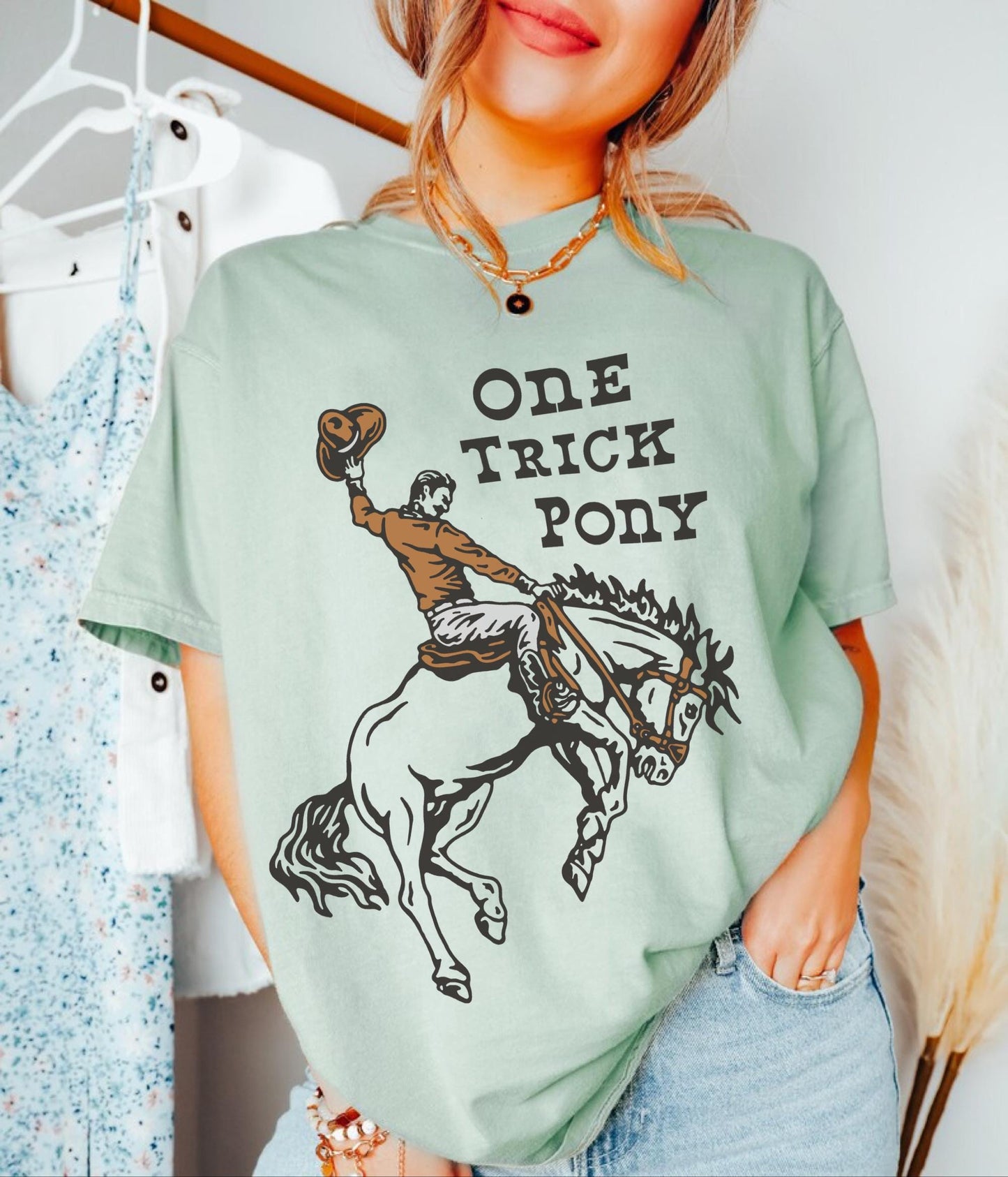 One Trick Pony Shirt, Western Graphic Tee, Cute Cowgirl Tshirt, Country Concert Shirt, Trendy Western Shirts, Cowboy Rodeo Tshirt, Horse Tee