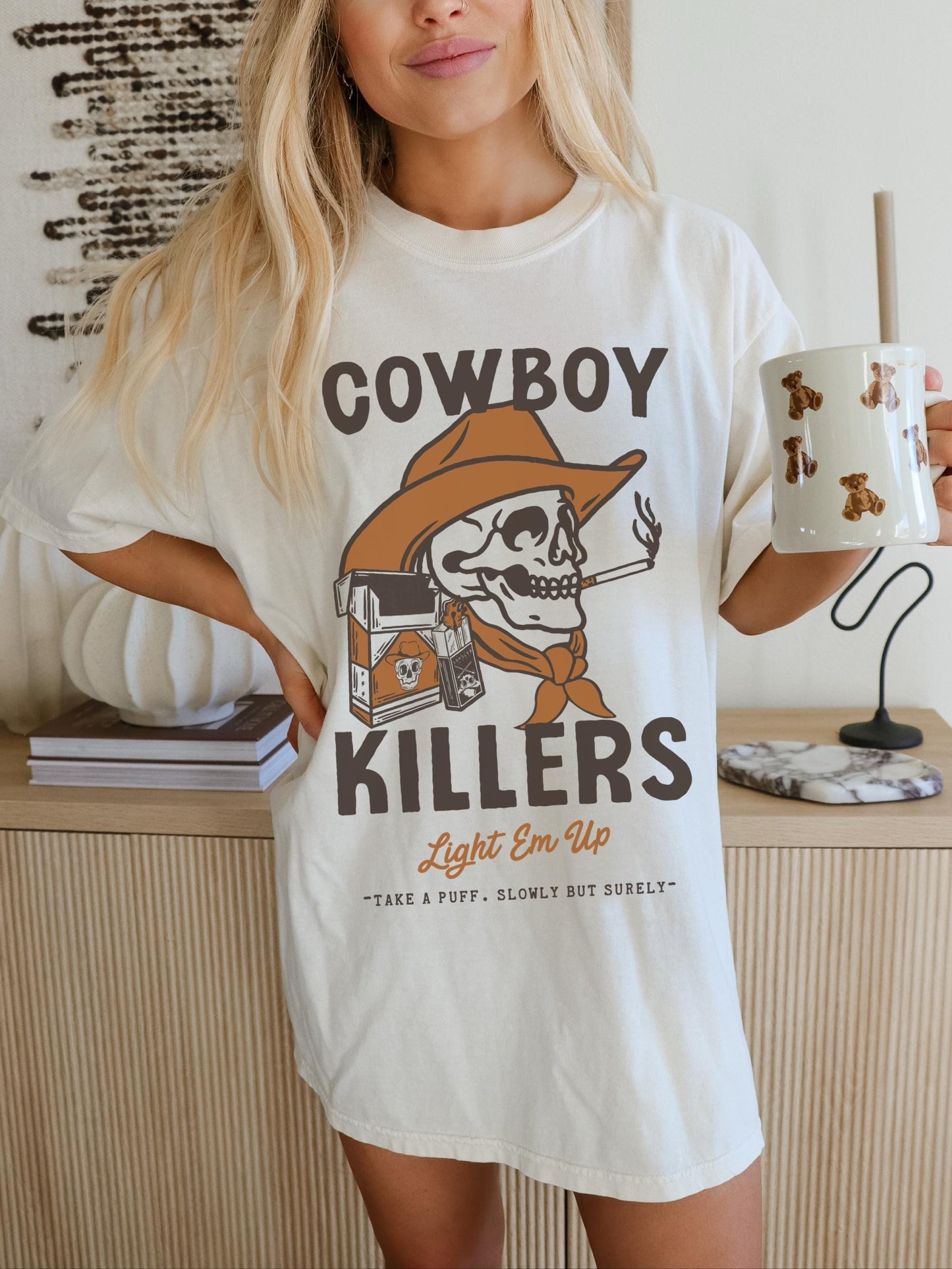 Cowboy Killers Shirt, Rodeo Shirt, Western Graphic Tee, Cowboy Shirt, Country Music Shirt, Western Cowgirl Shirt, Cowboy Skeleton Shirt