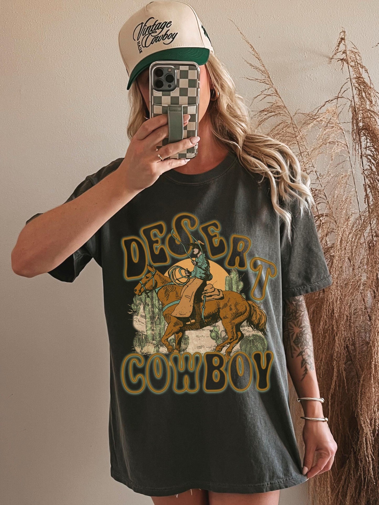 Desert Cowboy Shirt, Cute Cowgirl Tshirt, Country Concert Shirt, Trendy Western Shirts, Cowboy Tees, Western Graphic Tee, Rodeo Graphic Tees