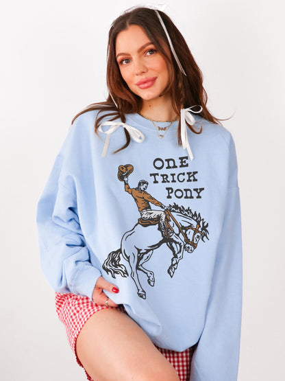 One Trick Pony Shirt, Cowgirl Sweatshirt, Country Concert Shirt, Trendy Western Shirts, Wild West Rodeo, Cowboy Sweater, Western Crewneck