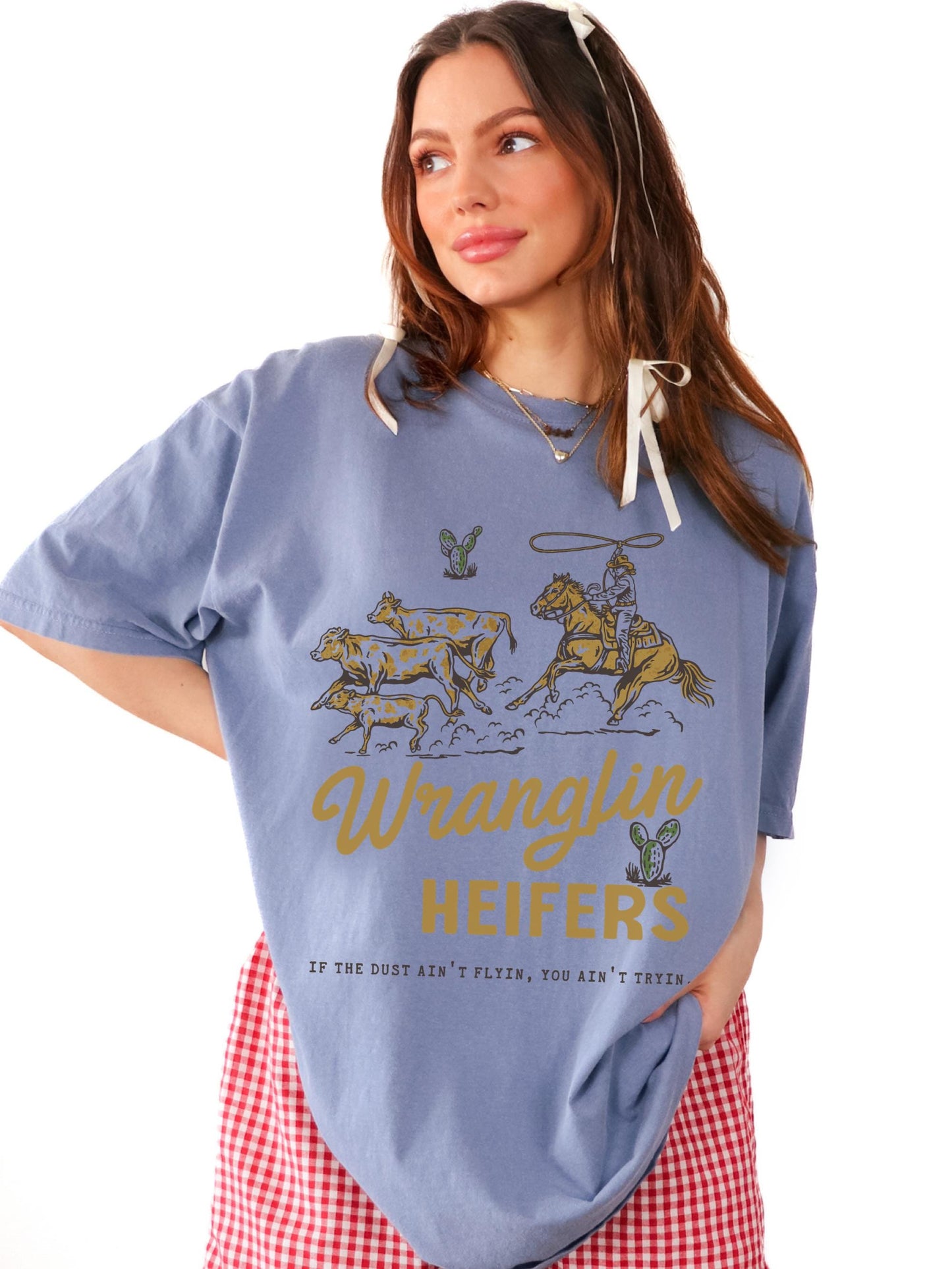 Wranglin Heifers Shirt, Western Graphic Tee, Cute Cowgirl Tshirt, Trendy Western Shirts, Wild West Rodeo, Country Girl Shirt, Cowboy Tees