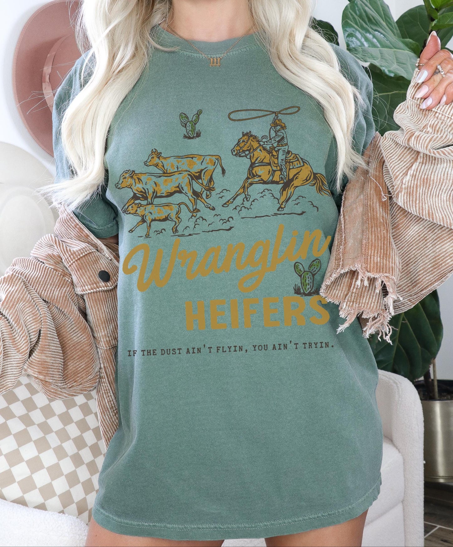 Wranglin Heifers Shirt, Western Graphic Tee, Cute Cowgirl Tshirt, Trendy Western Shirts, Wild West Rodeo, Country Girl Shirt, Cowboy Tees