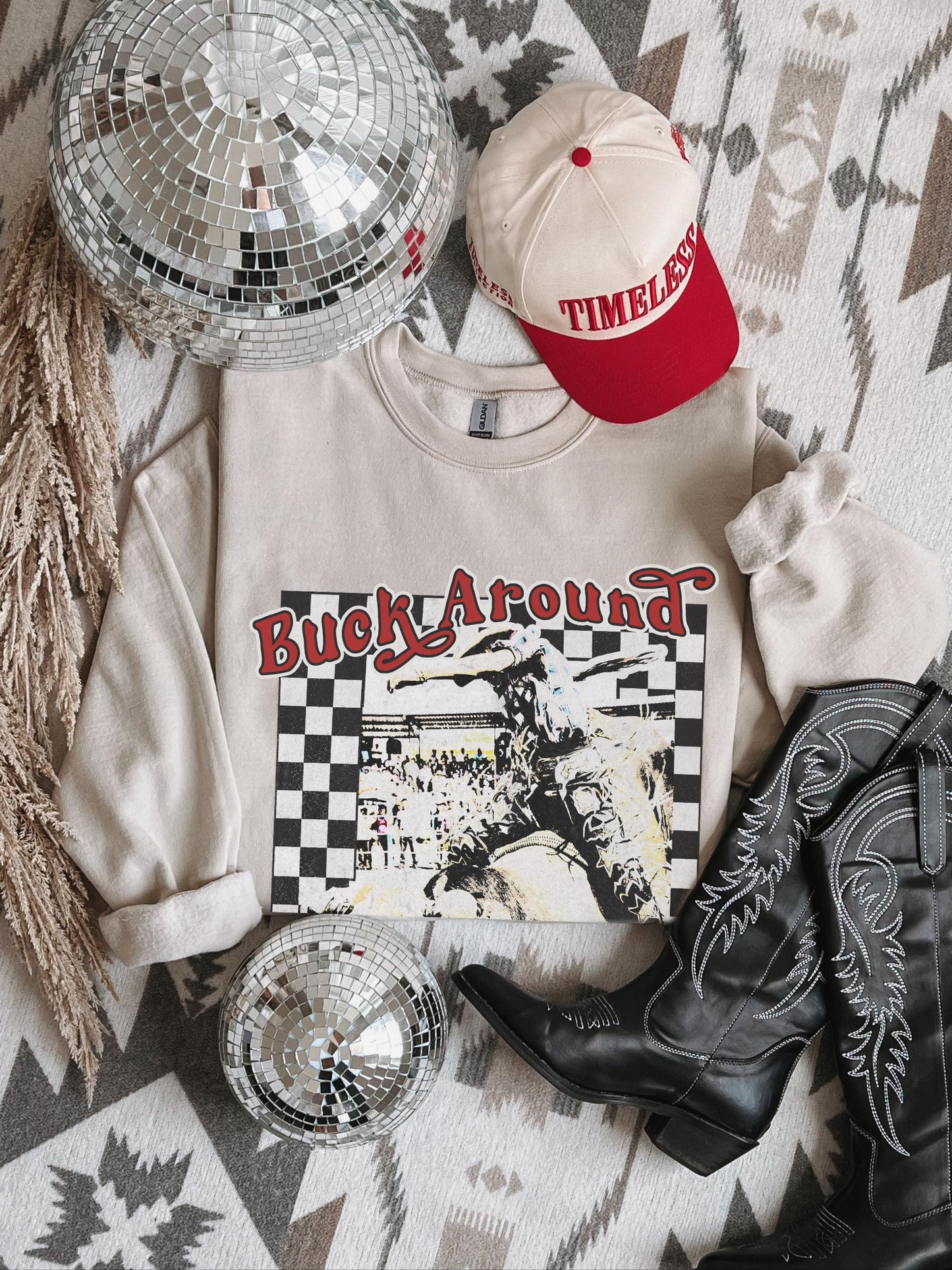 Buck Around And Find Out Shirt, Cowgirl Sweatshirt, Country Concert Shirt, Trendy Western Shirts, Cowboy Crewneck, Wild West Rodeo Shirt