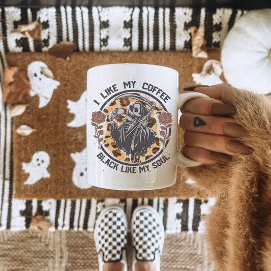 Black Like My Soul Coffee Mug